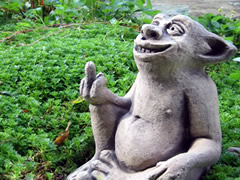 Troll garden statues