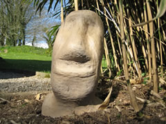 Easter Island garden statues made in the UK